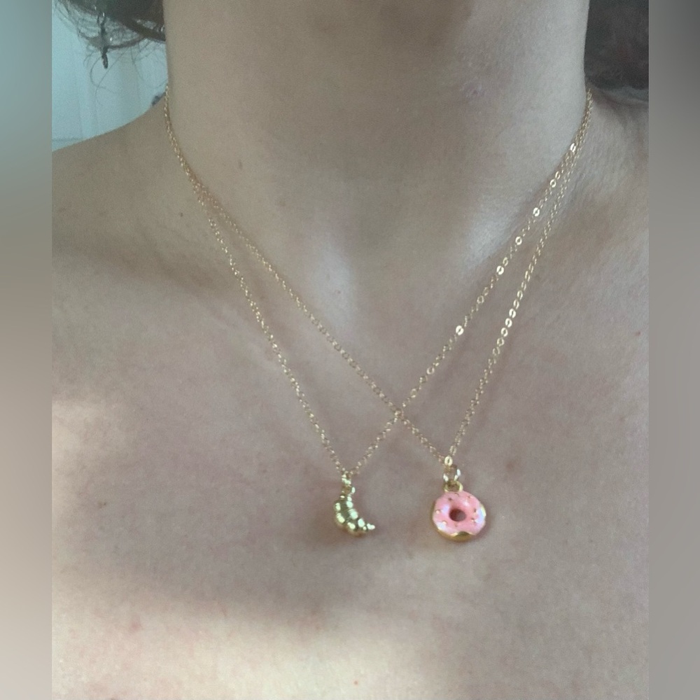 Le Petit Croissant Gold Fill Necklace - Picture 2 of 4